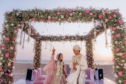 Mandap and Floral detail — Wedding decor — ITC Grand Goa